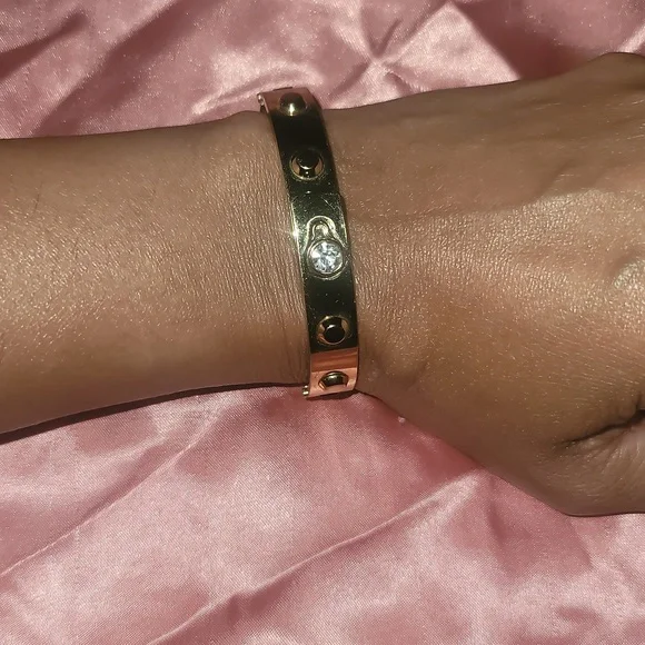 Michael Kors Gold Plated Cuff Bracelet - Picture 2 of 4